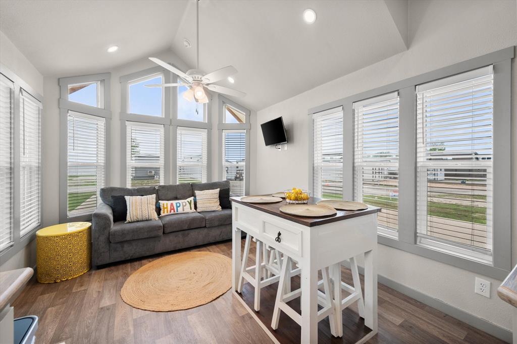 6388 Peninsula Road Kerens, TX 75144 - Photo 6 of 38 a view of a dining room with furniture window and outside view