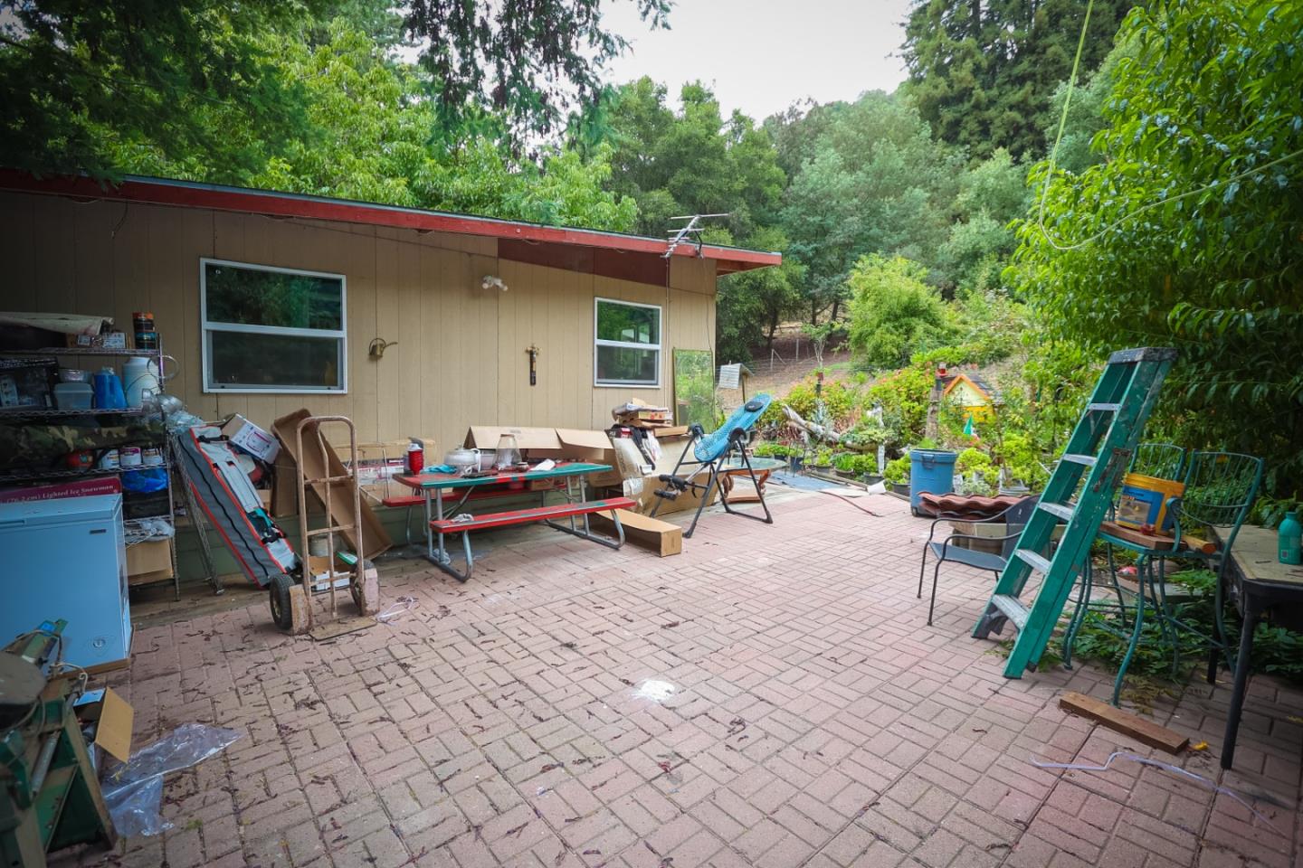 2007 Green Valley Road Watsonville, CA 95076 - Photo 41 of 52 a view of a backyard with a patio and a fire pit