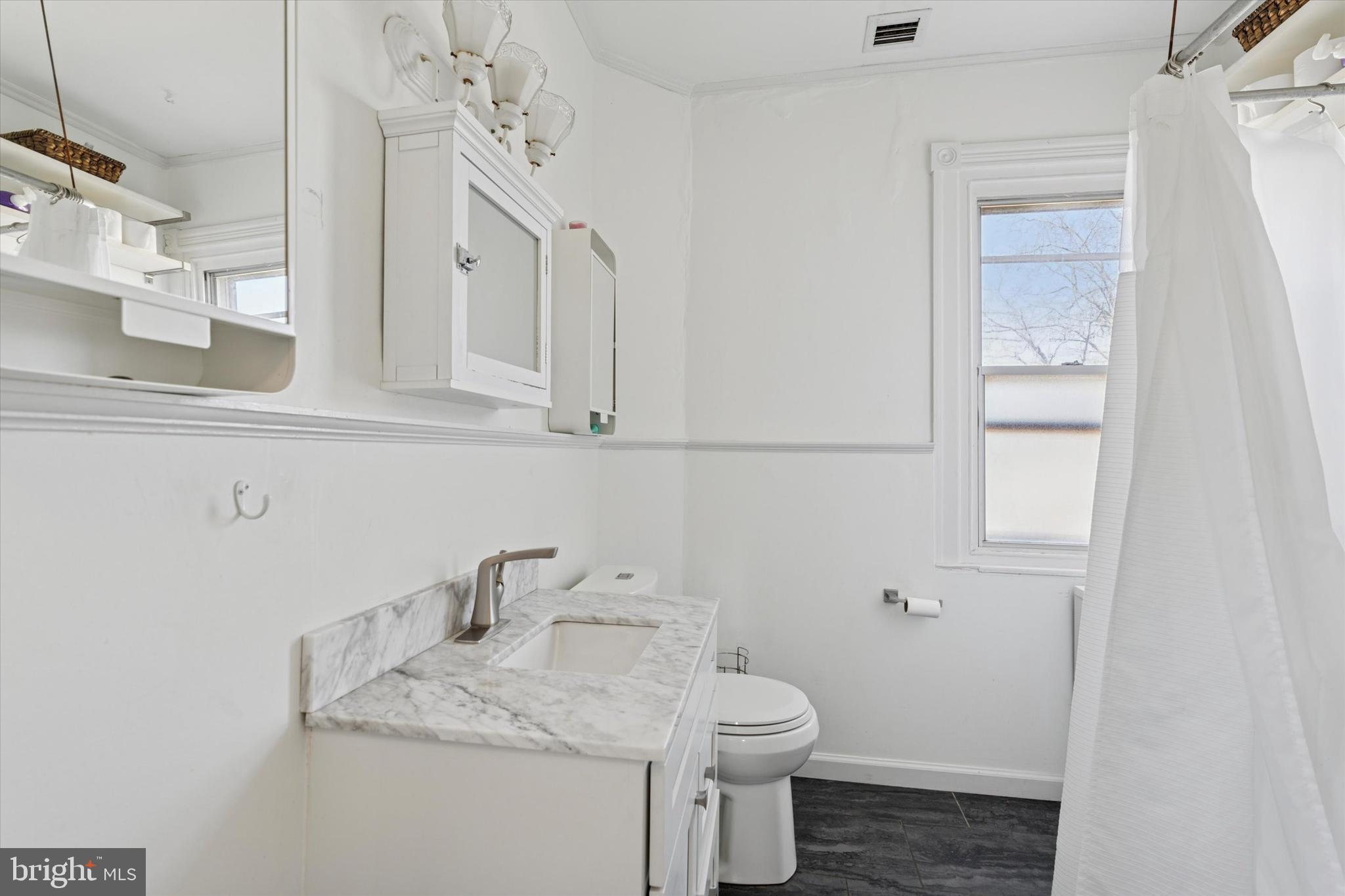 305 Grayling Avenue Narberth, PA 19072 - Photo 23 of 40 a bathroom with a sink a toilet and vanity