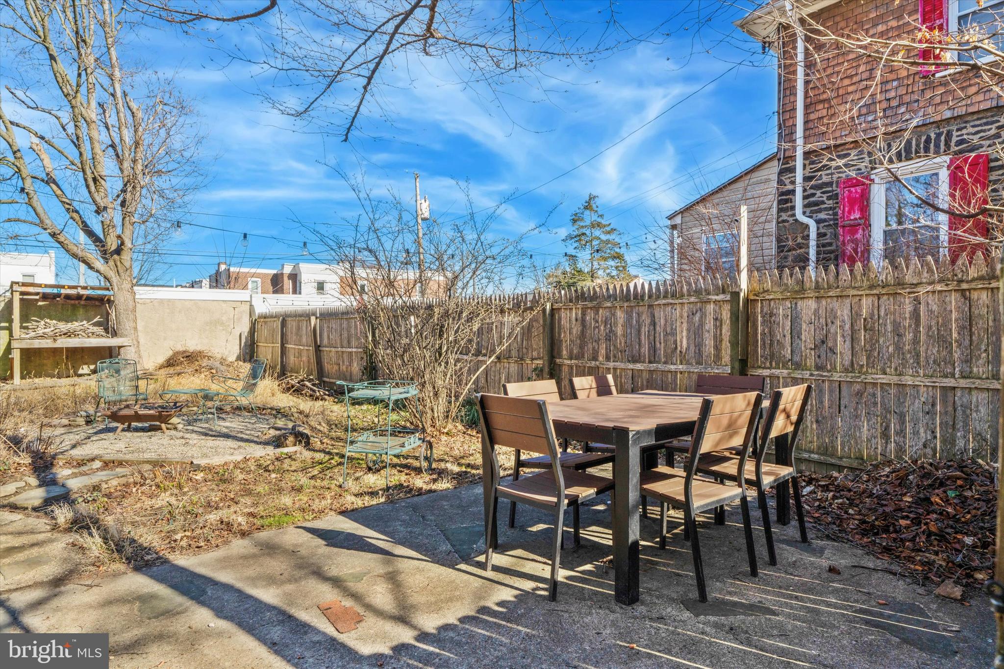 305 Grayling Avenue Narberth, PA 19072 - Photo 33 of 40 a view of a dinning table and chairs in the patio