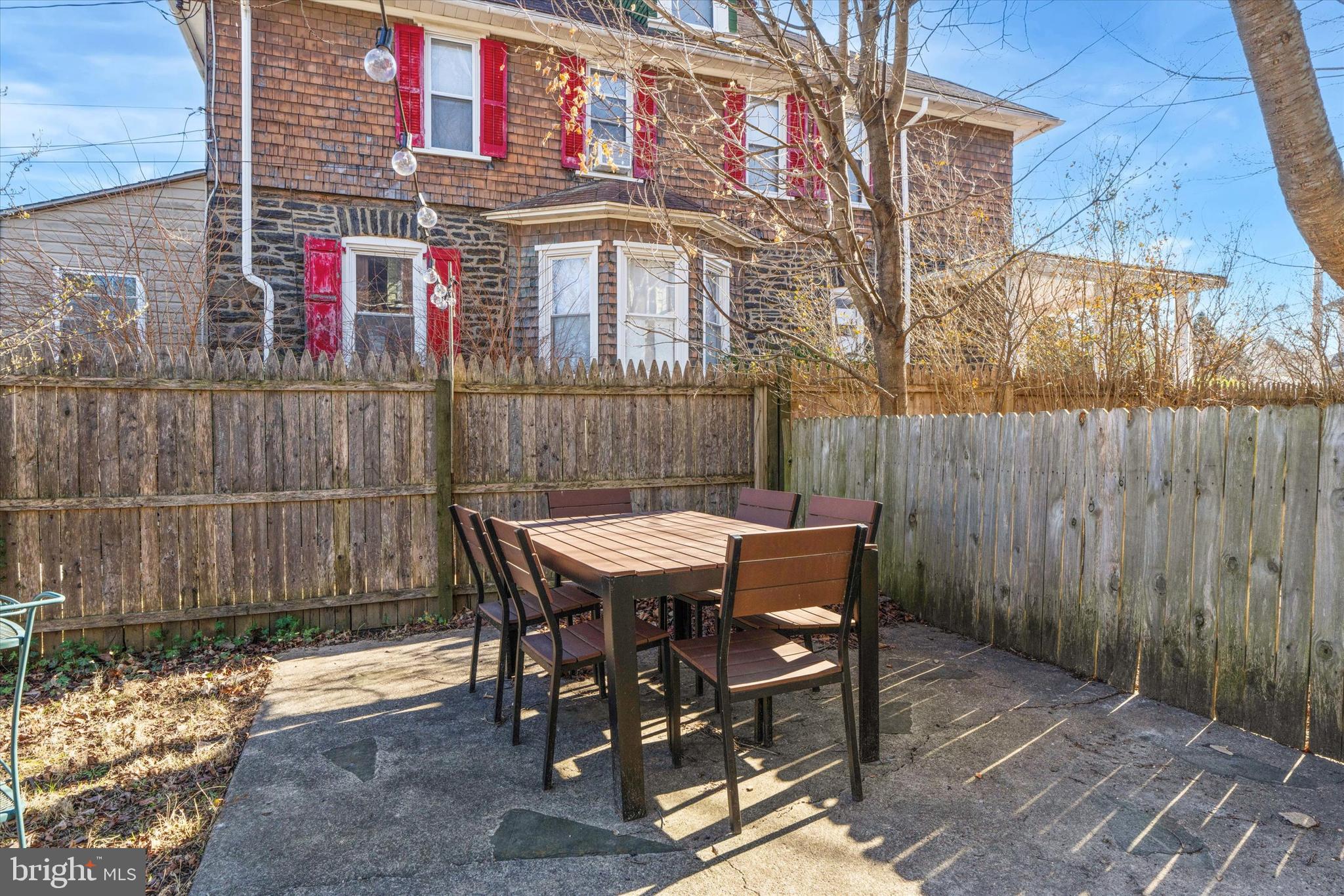 305 Grayling Avenue Narberth, PA 19072 - Photo 34 of 40 a view of a dinning table and chairs in the patio