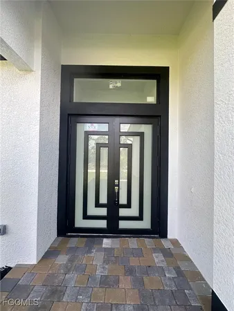 a view of front door