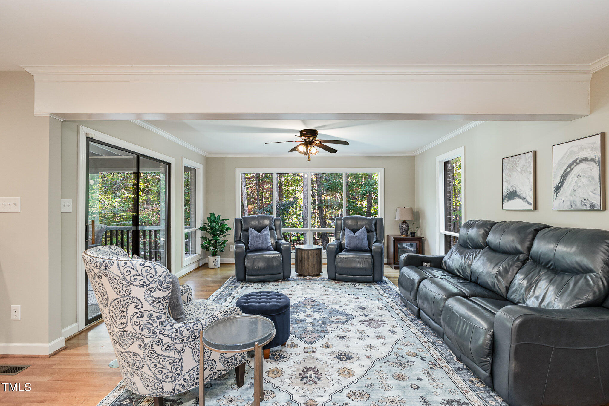 816 Thatcher Way Raleigh, NC 27615 - Photo 16 of 53 a living room with furniture and a large window