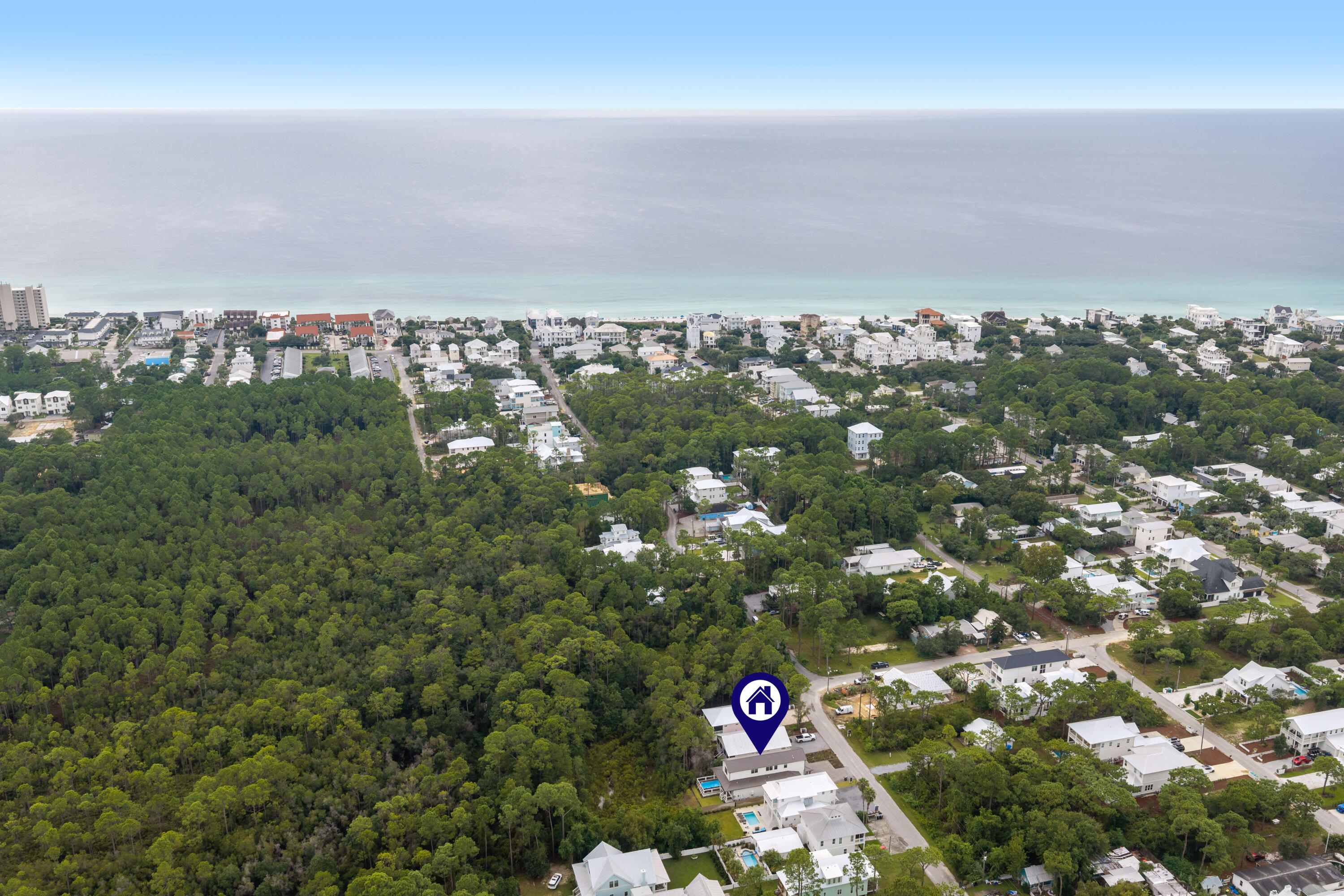 305 Elm Street Santa Rosa Beach, FL 32459 - Photo 42 of 43 Aerial-Toward-Gulf