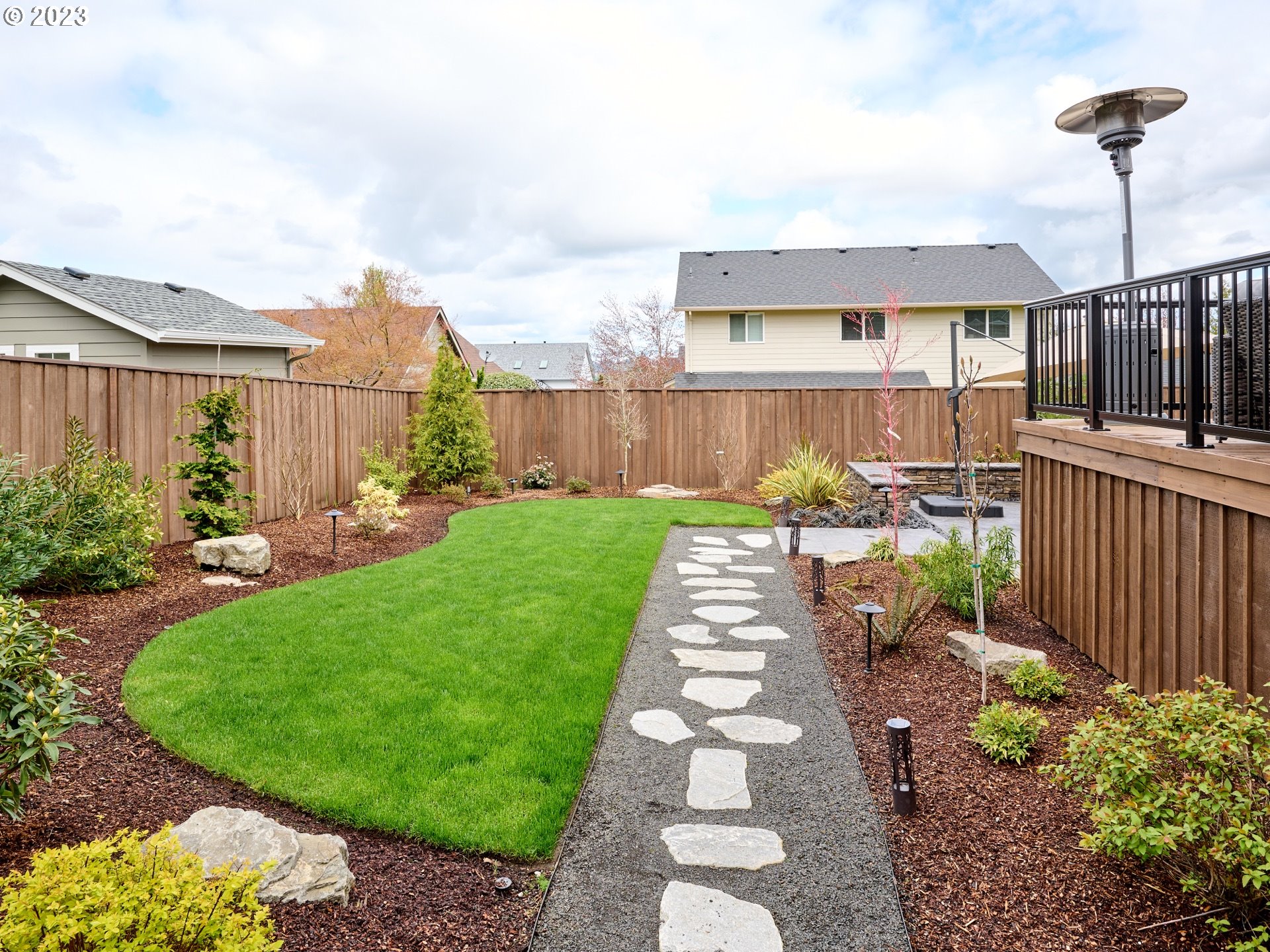 104 Breyonna Way Silverton, OR 97381 - Photo 37 of 45 a view of a backyard with sitting area