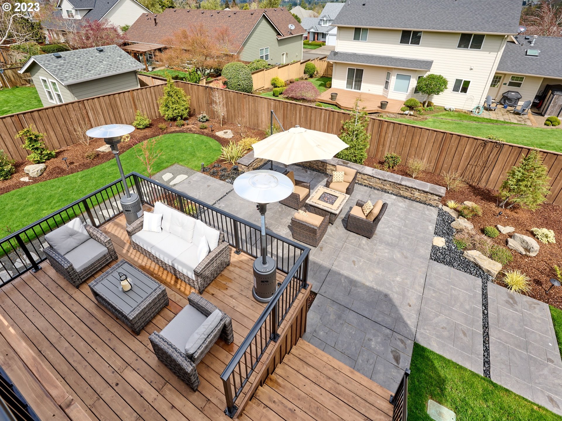 104 Breyonna Way Silverton, OR 97381 - Photo 44 of 45 a view of a patio on the roof deck