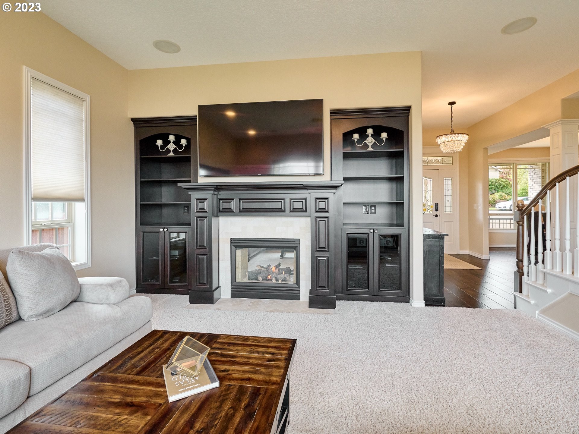 104 Breyonna Way Silverton, OR 97381 - Photo 10 of 45 a living room with furniture and a fireplace