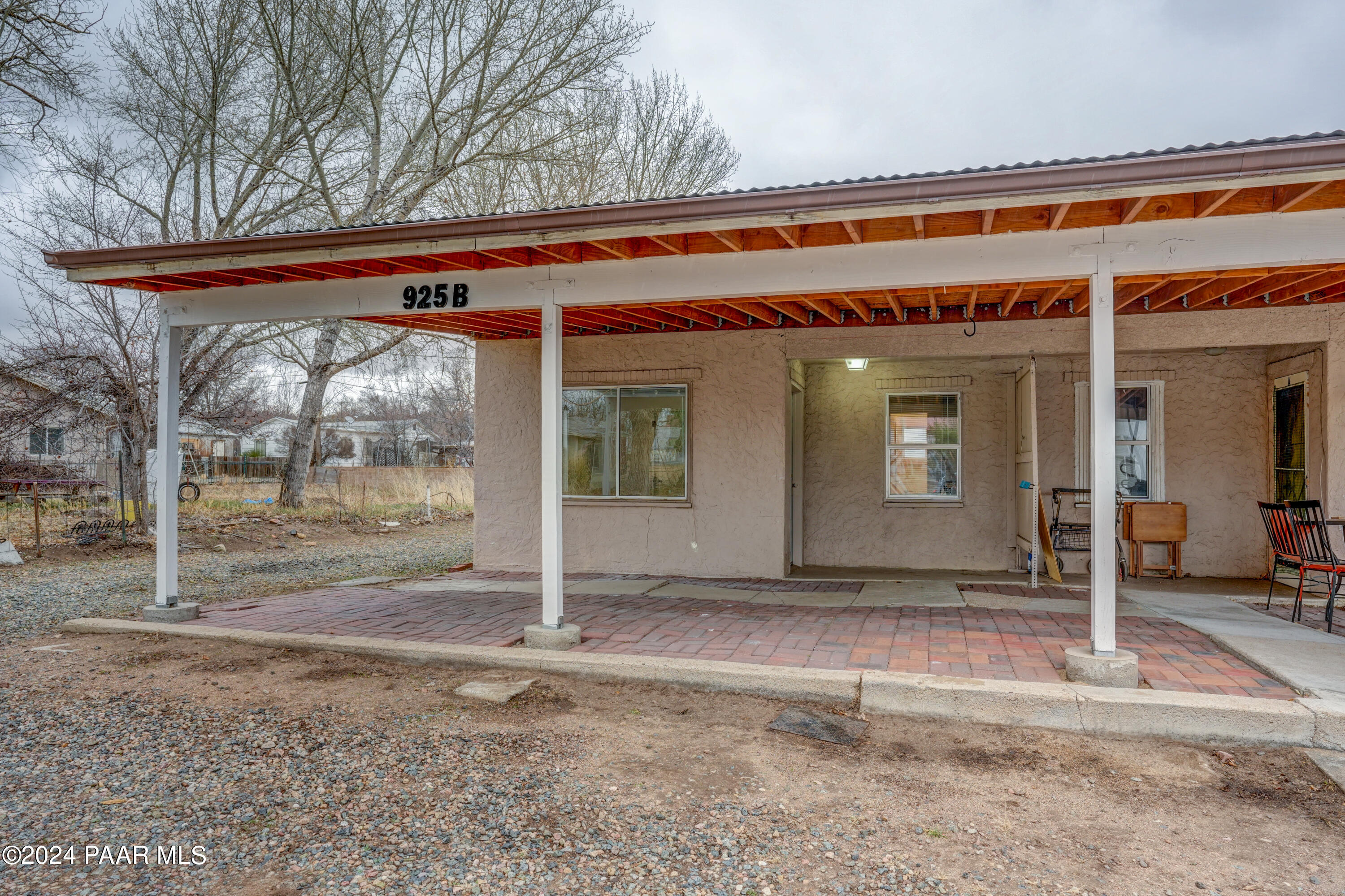 a front view of a house