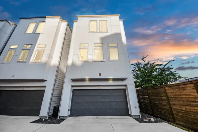 a front view of a house