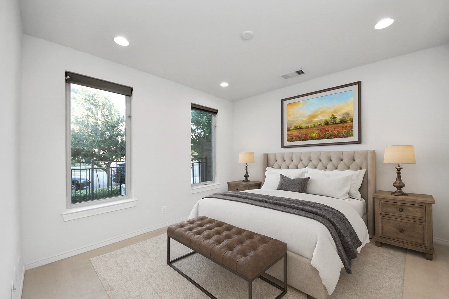 1315 Nagle Street Houston, TX 77003 - Photo 9 of 29 a bedroom with a bed and a painting on the wall