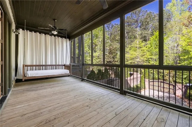 a view of a black and white checkered floor