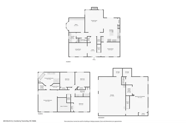 $745,000 | 403 Worth Court, Cranberry Township, PA 16066