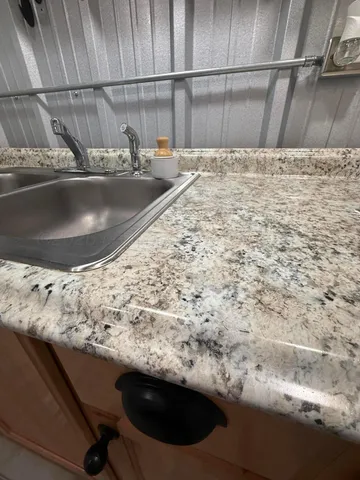 a view of sink and tap