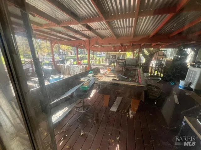 a city view with balcony