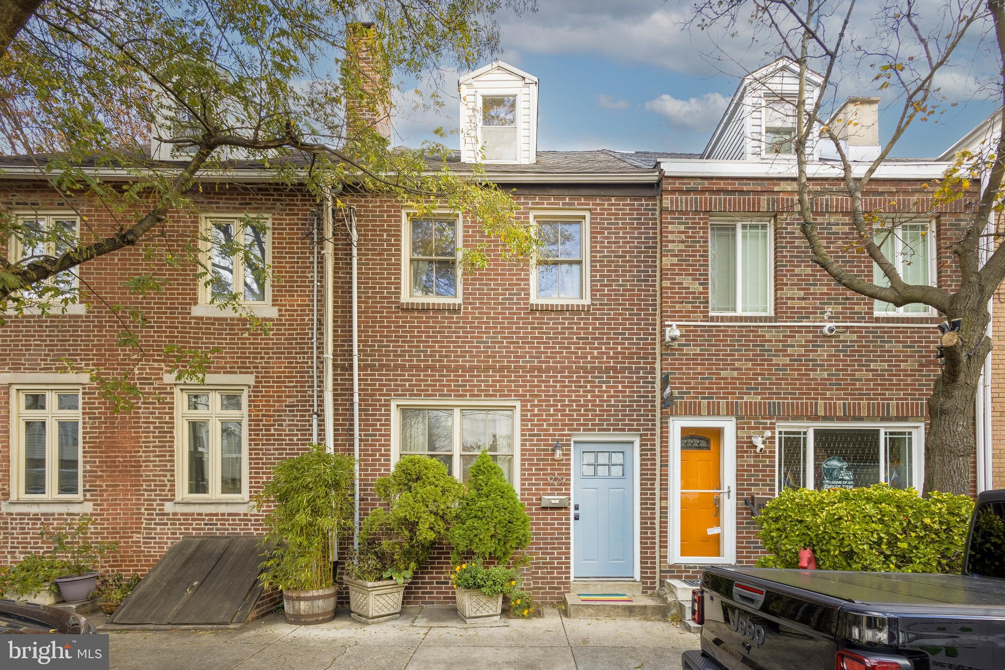 front view of a house with a street