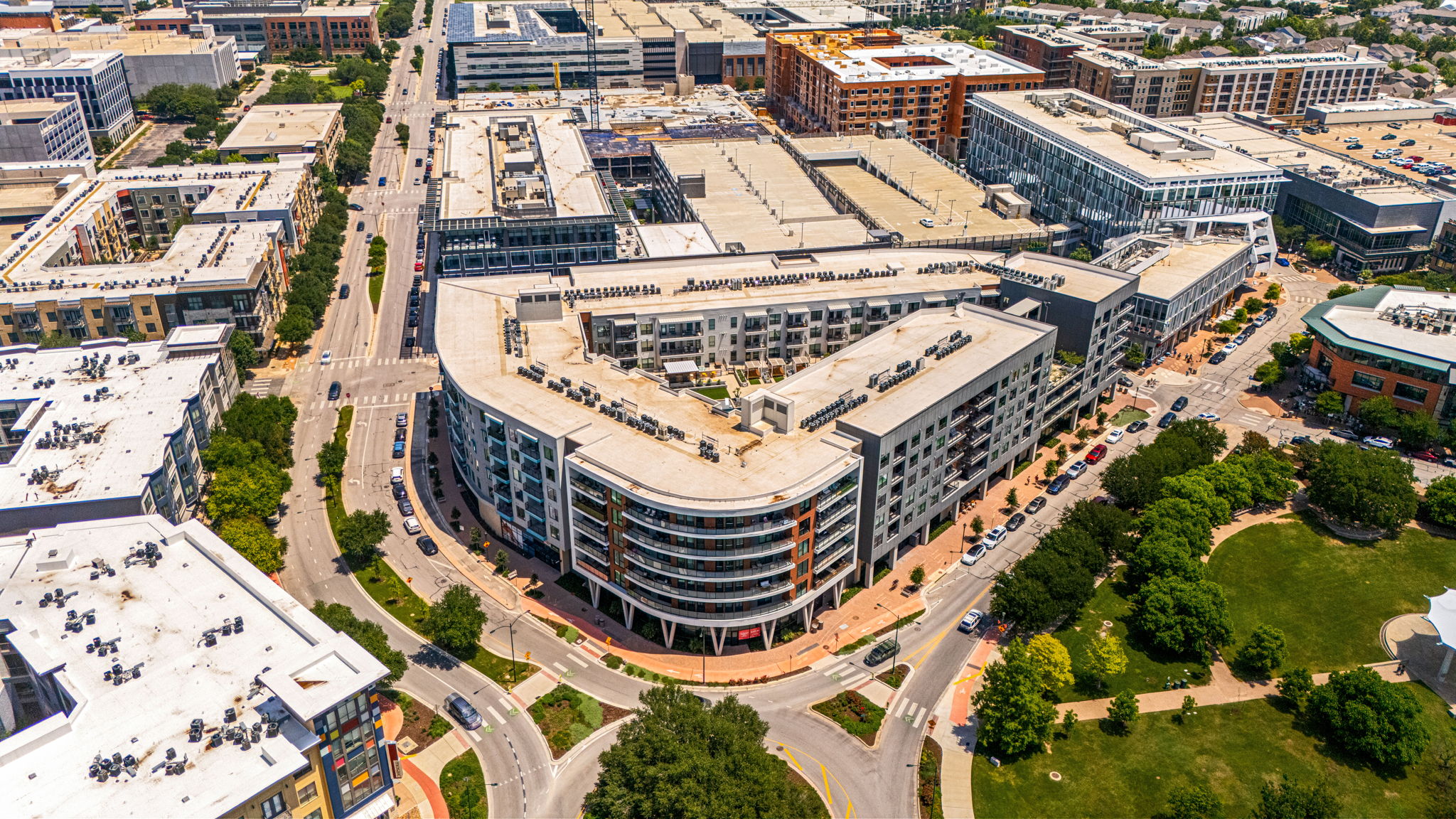 1701 Simond Avenue, Unit 612 Austin, TX 78723 - Photo 38 of 40 Modern urban district featuring multi-story residential and commercial buildings
