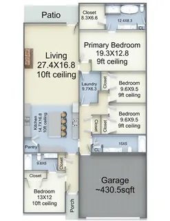 $379,000 | 7413 Silverado Drive, Marrero, LA 70072