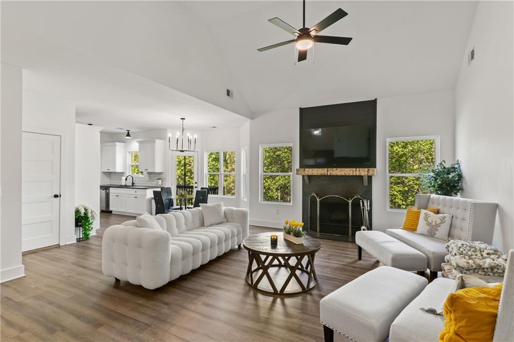 271 Moorings Run Jasper, GA 30143 - Photo 5 of 34 a living room with furniture fireplace and a flat screen tv