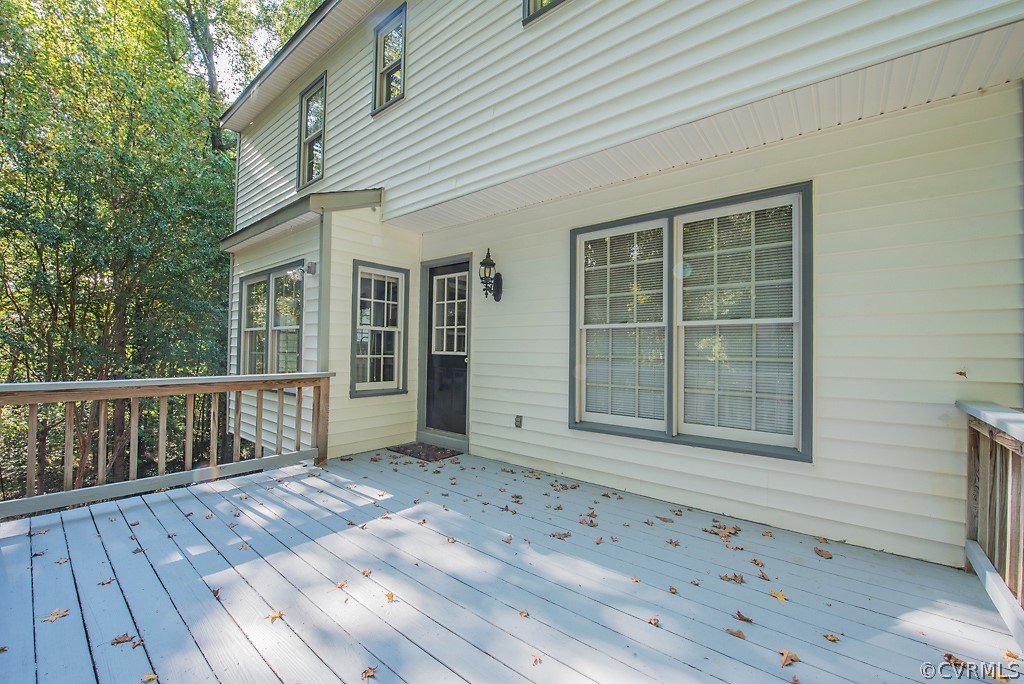 10400 White Rabbit Road North Chesterfield, VA 23235 - Photo 49 of 50 a view of a house with wooden deck