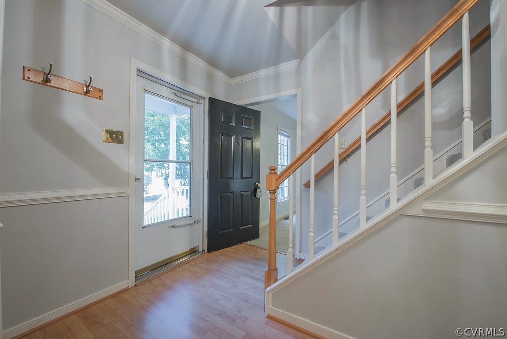 10400 White Rabbit Road North Chesterfield, VA 23235 - Photo 10 of 50 a view of staircase with white walls and a window