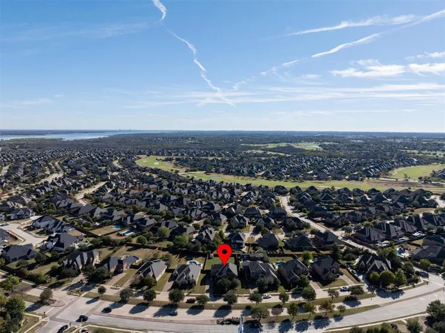 an aerial view of multiple house
