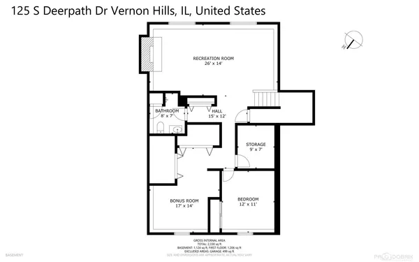 $499,000 | 125 Deerpath Drive, Vernon Hills, IL 60061