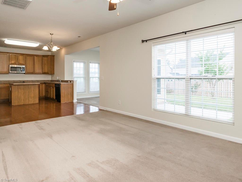 3709 Lexham Court High Point, NC 27265 - Photo 15 of 30 Family Room/Kitchen open to Sunroom