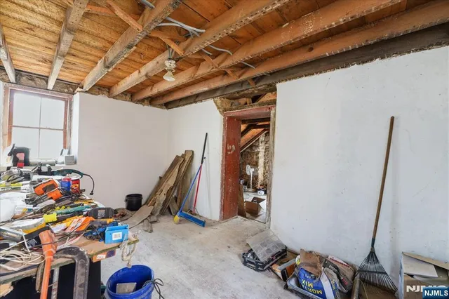 a view of a storage room