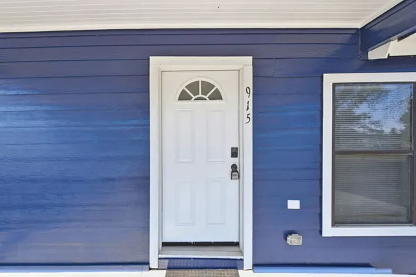 a view of front door