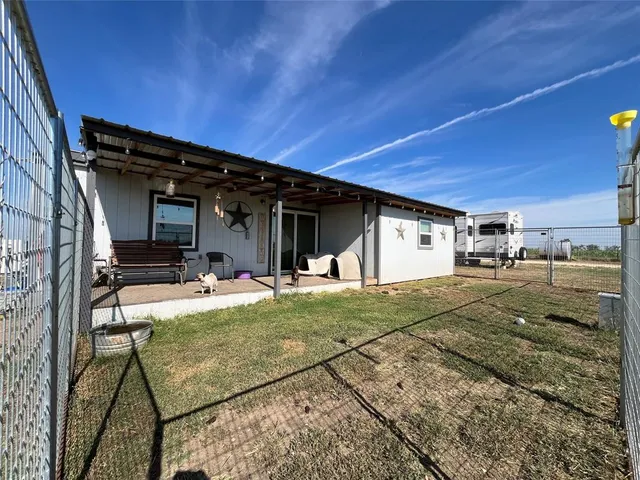 a backyard of a house