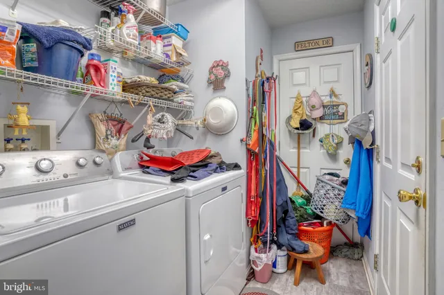 a room with storage and utility racks