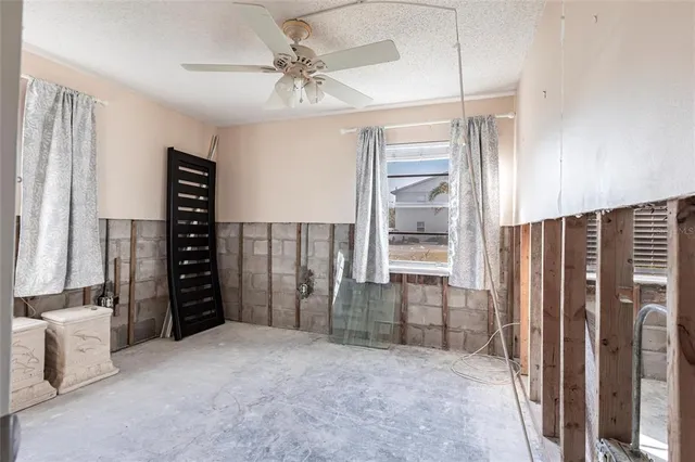 a view of a livingroom with a staircase