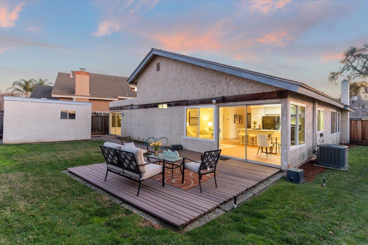 7206 Vía Lomas San Jose, CA 95139 - Photo 30 of 37 a view of a house with backyard sitting area and garden