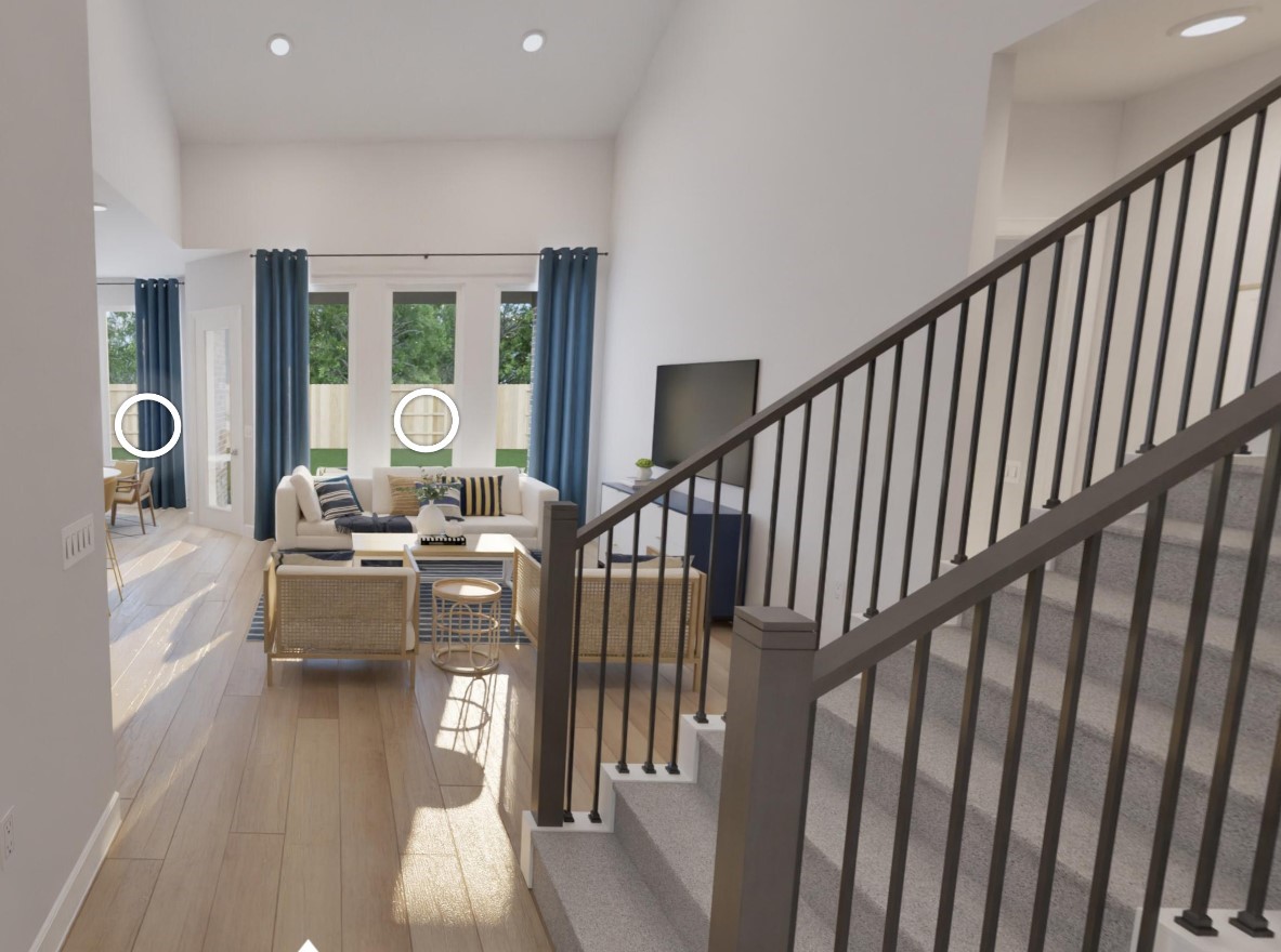 8303 Holly Blue Drive Rosharon, TX 77583 - Photo 12 of 34 a very nice looking living room with wooden floor and a large window