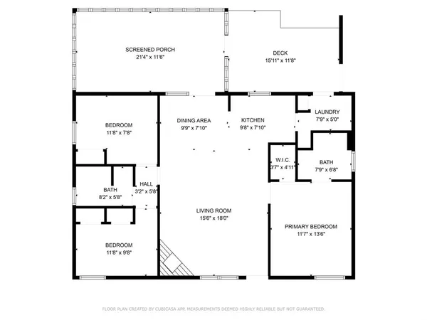 a view of a lake with a big yard