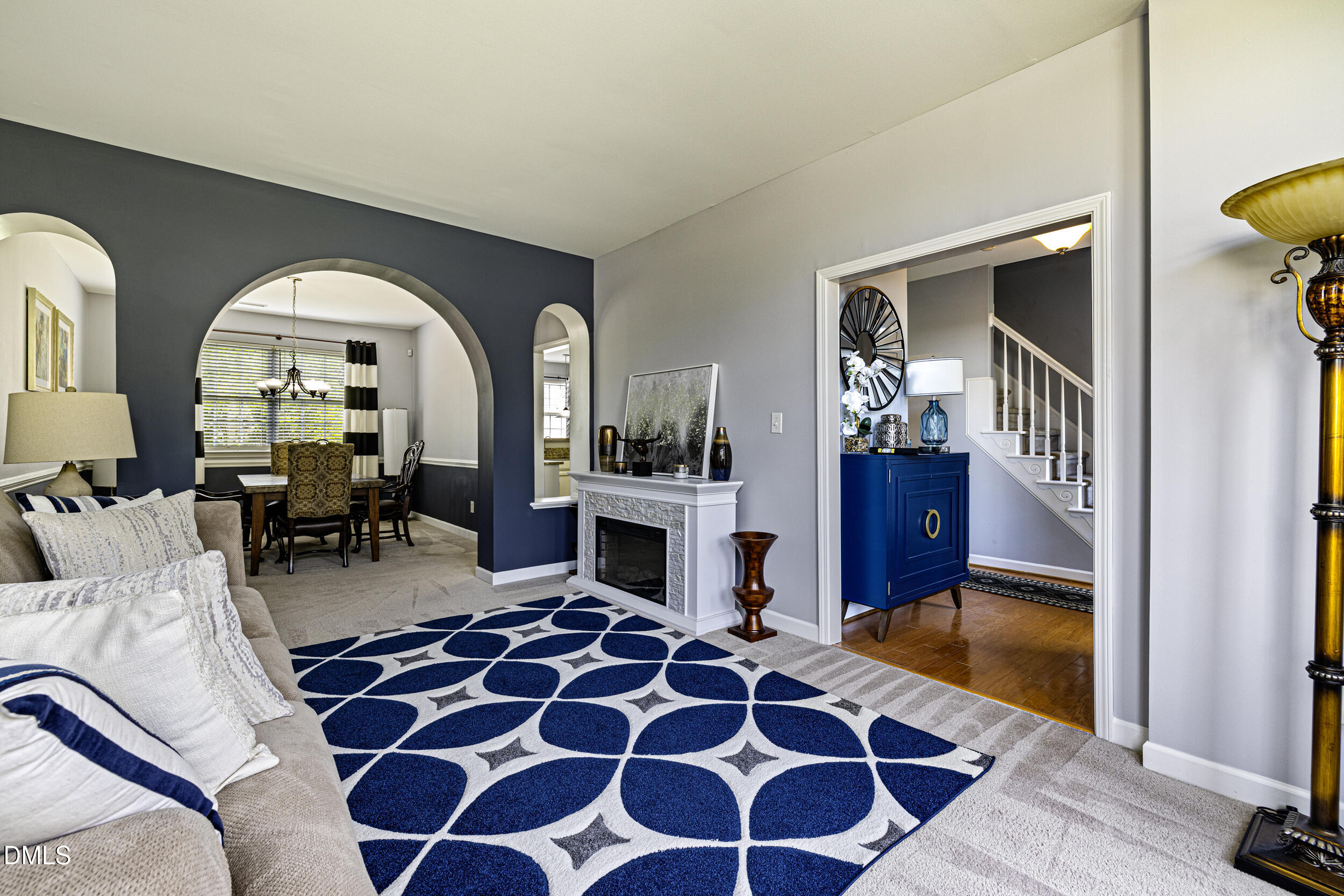 2208 Water Spray Drive Raleigh, NC 27610 - Photo 5 of 28 a view of a livingroom with furniture and workspace