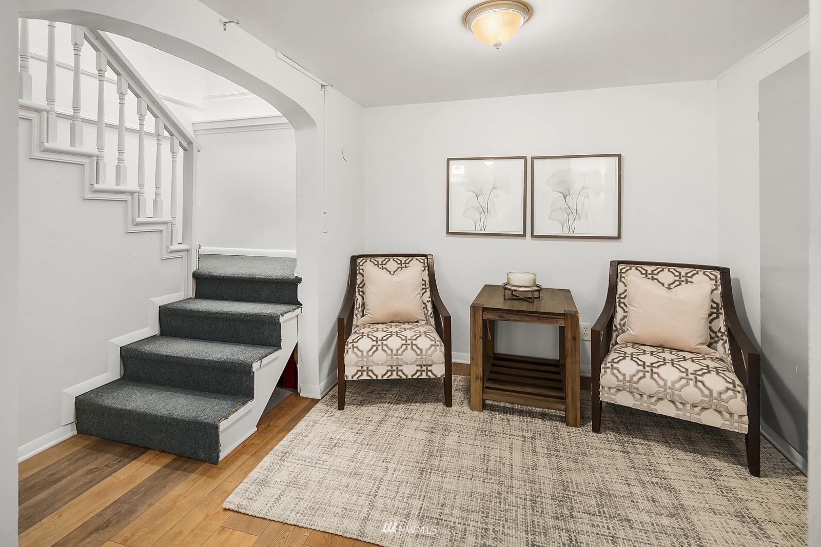 336 Northwest 47th Street Seattle, WA 98107 - Photo 19 of 36 a bedroom with furniture and wooden floor