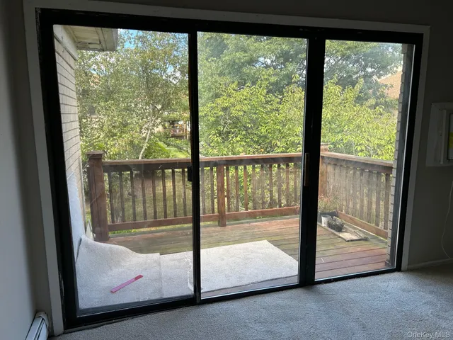 a view of backyard from the balcony