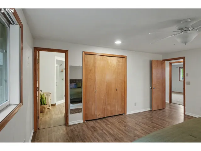 a view interior of residential house and wooden floor