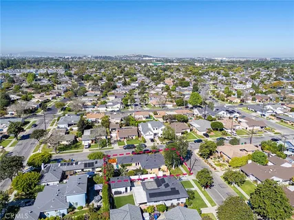 an aerial view of a city