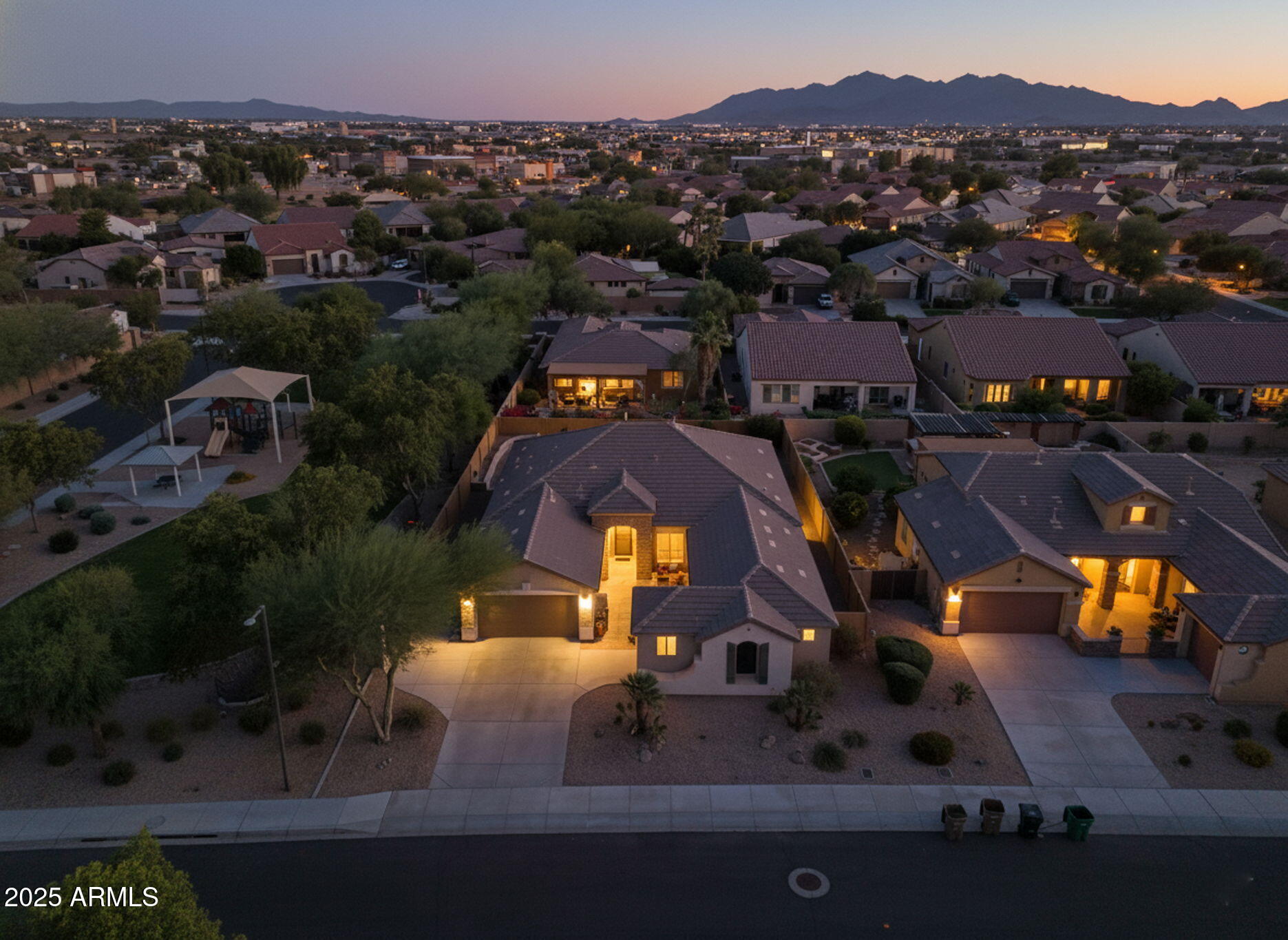 15725 West Berkeley Road Goodyear, AZ 85395 - Photo 53 of 71 Twilight Aerial