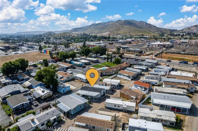 an aerial view of a city with lots of residential buildings