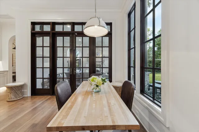 a view of a living room and a window
