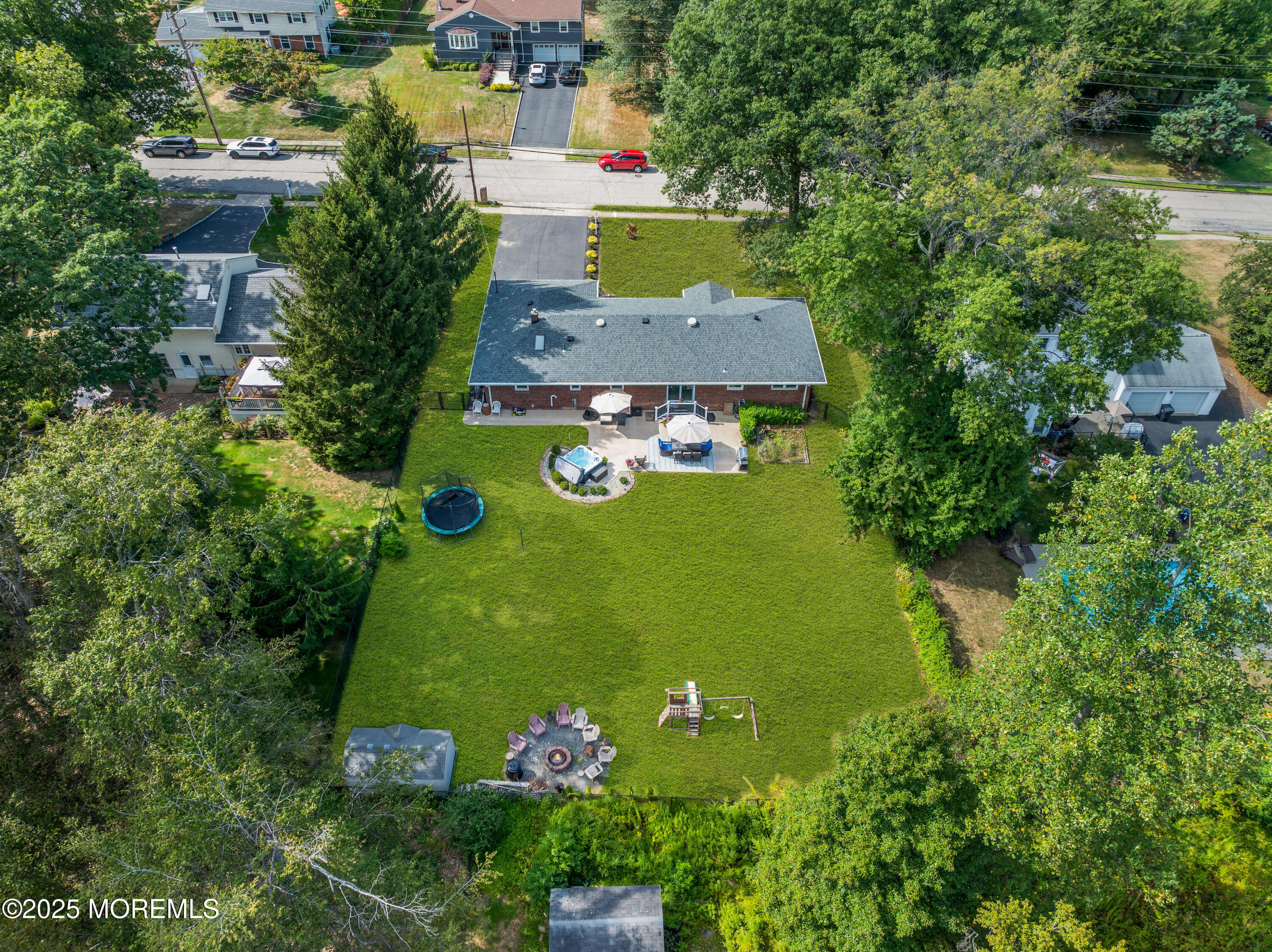 13 Mountview Road Morris Plains, NJ 07950 - Photo 53 of 59 an aerial view of a house with yard swimming pool and outdoor seating