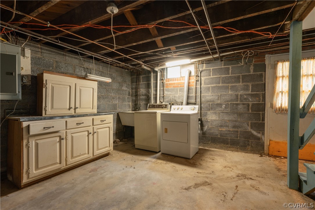 8401 Halesworth Road Richmond, VA 23235 - Photo 45 of 50 a utility room with dryer and washer