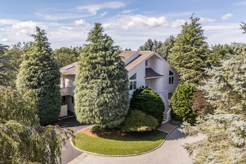 a view of a back yard of the house