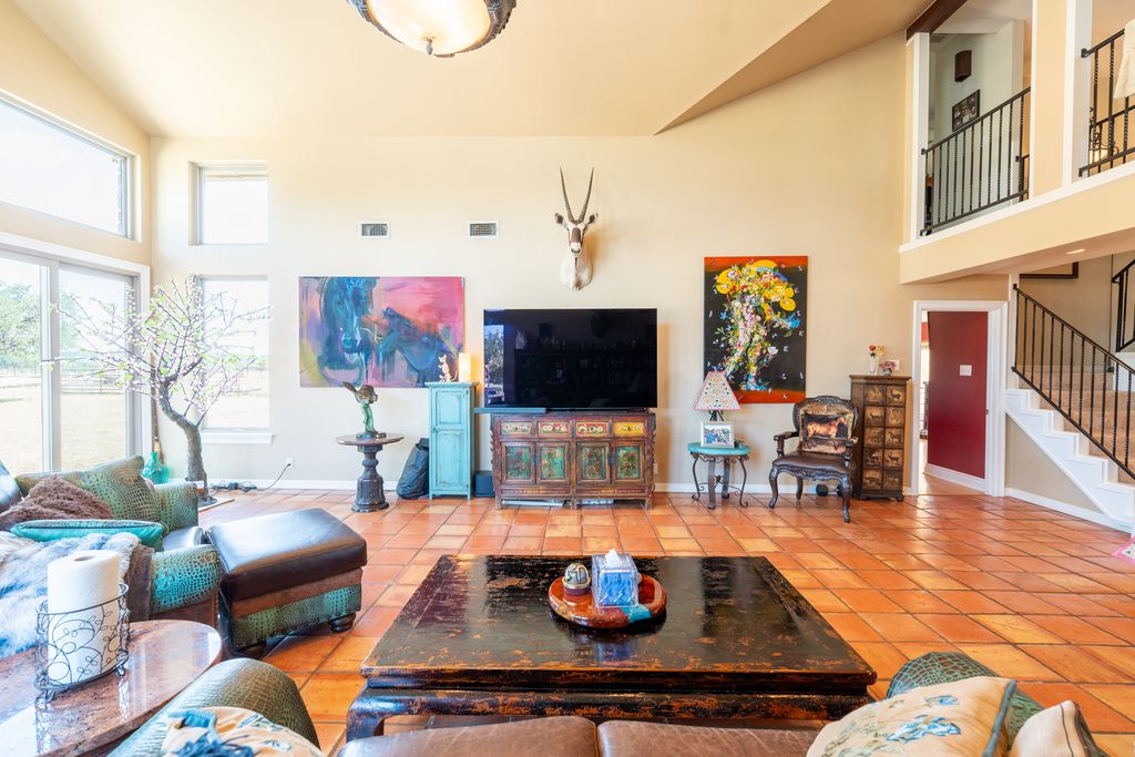 3550 County Road 245 Florence, TX 76527 - Photo 30 of 38 Grand Living Room with Tons of Natural Light enjoying the Beautiful Landscape