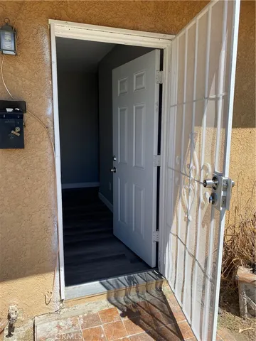 a view of a entryway door of the house