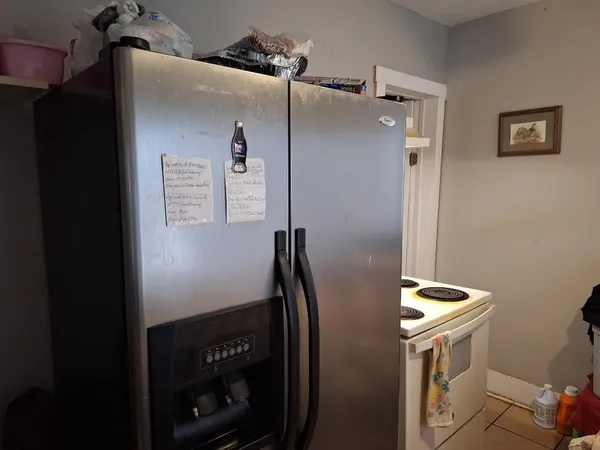a close view of closet
