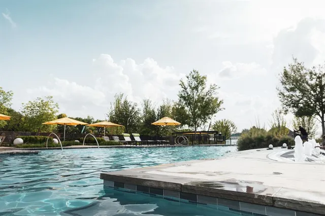 a view of a lake with houses